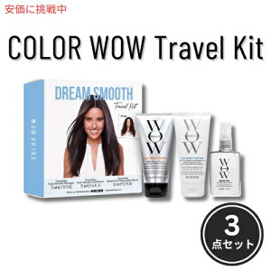 COLOR WOW Dream Smooth �g���x���L�b�g�i�V�����v�[ �R���f�B�V���i�[ �h���[���R�[�g�t���jTravel Kit Shampoo Conditioner and Dream Coat