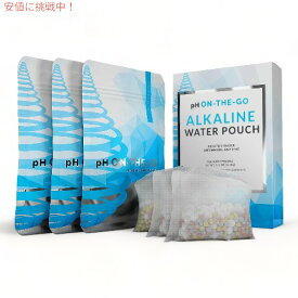 pHオンザゴー アルカリポーチフィルター ポータブル浄水器 98L / 3個パック Invigorated Water 43235-195943 On The Go Portable Water Filter