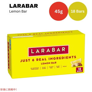�����o�[ �������o�[ 45 x 18 �{���� �X�i�b�N �o�[ �O���e���t���[ Larabar 45g x 18 Snack Bars Gluten Free Lemon Bar