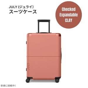 �W�����C �X�[�c�P�[�X �`�F�b�N�h �G�N�X�p���_�u�� �N���C 9.9�|���h / 90���b�g�� July Luggage Checked Expandable Clay 9.9lbs/90L
