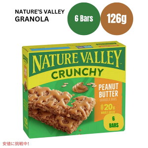 �l�C�`���[�o���[ �N�����`�[ �s�[�i�b�c�o�^�[�O���m�[���o�[ 1.49�I���X x 6�� Nature Valley Crunchy Peanut Butter Granola Bars 1.49oz x 6ct