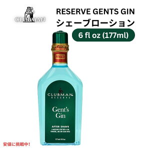 Clubman �N���u�}�� ���U�[�u [�a�m�̃W��] �A�t�^�[�V�F�[�u���[�V���� 177ml Reserve Gents Gin After Shave Lotion 6oz