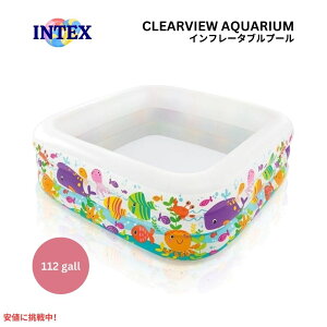 INTEX CebNX Ct^u v[ XCZ^[ ANAE LbYv[ ƒpv[ Swim Center Clearview Aquarium Inflatable Pool