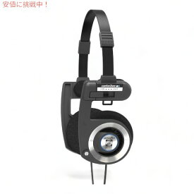 コス ポルタ プロ ブラック オンイヤーヘッドホン 小型 折りたたみ オーバーヘッド型 ヘッドホン Koss Porta Pro Black On-Ear Headphones Retro Style