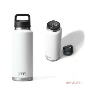 YETI Rambler 46oz Bottle With Chug Cap White / �C�G�e�B �����u���[ �{�g�� �`���O�L���b�v�t��