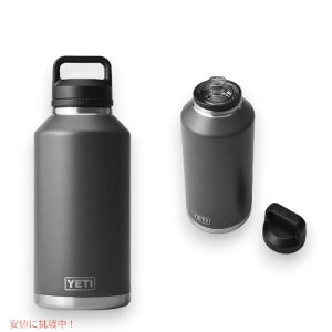 YETI Rambler 64 oz Bottle With Chug Cap Charcoal / �C�G�e�B �����u���[ 64oz �{�g�� �`���O�L���b�v�t�� 1.9���b�g��
