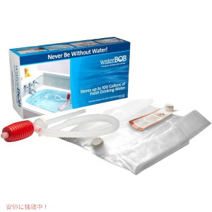 �E�H�[�^�[�{�u �o�X�^�u�X�g���[�W �ً}�p�������R���e�i�[ �蓮�|���v�t�� ��378L WaterBOB Bathtub Storage Emergency Drinking Water Container 100Gallon