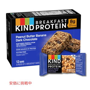 �J�C���h KIND �u���b�N�t�@�[�X�g �v���e�C�� �s�[�i�b�c�o�^�[ & �o�i�i & �_�[�N�`���R���[�g 6�܁i1��2����j Breakfast Protein Bar