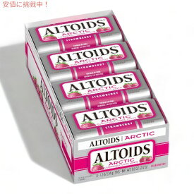 ALTOIDS アルトイズ アークティックストロベリー ブレスミント ハードキャンディ 34g 8個入り Arctic Strawberry Breath Mints 1.2oz