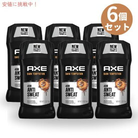 【6個セット】AXE アクセ デオドラント ダークテンプテーション 76g Dark Temptation Deodorant Stick 2.7oz