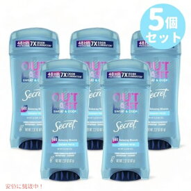 5個セット！シークレット アウトラスト クリアジェル シャワーフレッシュの香り 67g / Secret Outlast Clear Gel Deodorant [Shower Fresh] 2.37oz
