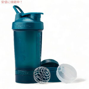 BlenderBottle �u�����_�[�{�g�� �V�F�[�J�[�{�g�� �X�g���[�W�t�� �v���X�^�b�N�V�X�e�� 650ml [�I�[�V�����u���[] C04771 ProStak System 22oz ??Ocean Blue