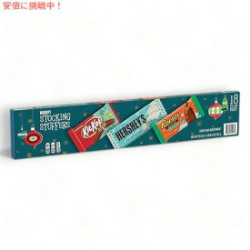 クリスマスチョコレート詰め合わせ キットカット ハーシーズ リーセス 18個入り KIT KAT, HERSHEY'S and REESE'S Assortment Candy Christmas (25.5oz, 18ct)