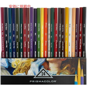 Prismacolor vY}J[ v~A xV FM 24FZbg Premier Verithin Set of 24 Assorted Colored Pencils (2427)