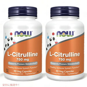 Now L-Citrulline 750mg 90cap 2set �i�E L-�V�g������ 750mg 90�J�v�Z�� ��{�Z�b�g�I