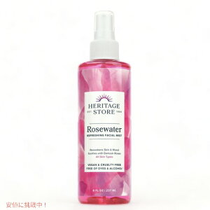 we[Wv_Nc [YEH[^[i_}XN[Yj Ag}CU[ 237ml Xv[^Cv TCY / Heritage Store Rosewater Spray 8 fl oz