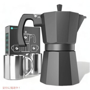 Coffee Gator Moka Pot 6 Cup Stovetop Espresso Maker ΎGXvb\[J[ 6Jbvp XeX}OJbvx2t