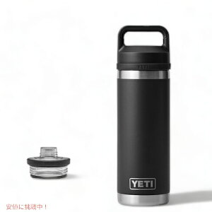 YETI Rambler 18 oz Bottle With Chug Cap BLACK / CGeB u[ {g 18 oz / 532 ml `OLbvt  ۉ ۗ
