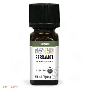 I[JVA I[KjbN GbZVIC xKbg 7.4mli0.25flozj / Aura Cacia Organic Bergamot Essential Oil