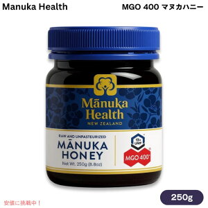 Manuka Health - MGO 400+ Manuka Honey 8.8 Ounce / }kJwX MGO 400 [(Raw) }kJnj[ 250g j[W[hY