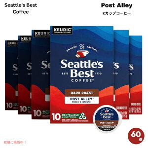 Seattle's Best Coffee �V�A�g���Y�x�X�g�R�[�q�[ K�J�b�v �_�[�N���[�X�g 60�� [�|�X�g�A���[] �L���[���O�p �|�b�h Post Alley Blend K-Cup Pods 60ct