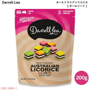 Darrell Lea �_�������[ �\�t�g�I�[�X�g�����A�����R���X �I�[���\�[�g 200g / 7oz Australian Licorice, Allsorts Flavor