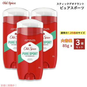 �y3�{�zOld Spice �I�[���h�X�p�C�X 85g �n�C�G���f�������X �s���A�X�|�[�c �����Y �f�I�h�����g Pure Sports 3oz