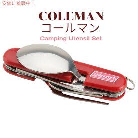 コールマン Coleman キャンプ用具セット、ステンレススチール 4-in-1 ツール Camping Utensil Set, Stainless Steel 4-in-1
