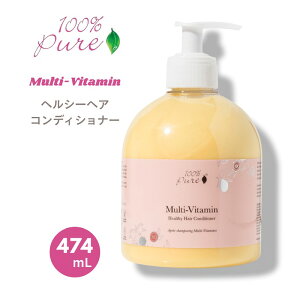 �y�����z100% Pure �}���`�r�^�~���z�� �w���V�[�w�A�R���f�B�V���i�[ 16 fl oz / 474 ml Multi-Vitamin Healthy Hair Conditioner�y���������z