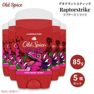 �y5�Z�b�g�z Old spice �I�[���h�X�p�C�X ���v�^�[�X�g���C�N �f�I�h�����g 85g / 3oz �A���~�j�E���t���[ Deodorant Stick for Men Raptorstrike