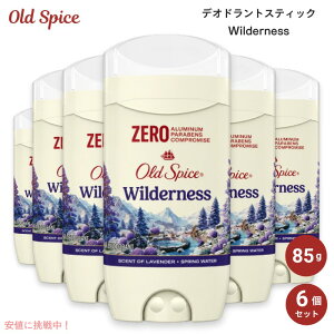 [6�Z�b�g] Old Spice Wilderness �I�[���h�X�p�C�X �f�I�h�����g �E�B���_�l�X�E�B�Y���x���_�[ 85g (3oz)