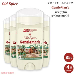 �y4�Z�b�g�zOld Spice �I�[���h�X�p�C�X �W�F���g���}���Y ���[�J���ƃR�R�i�b�c�I�C���̍��� 85g Men's Deodorant GentleMan's 3.0oz