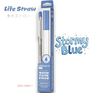 ���C�t�X�g���[ LifeStraw �ė��p�\ �X�e�����X�� �򐅃X�g���[ �X�g�[�~�[�u���[�F Reusable Stainless Steel Water Filter Drinking Straw