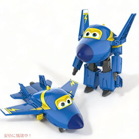 Super Wings 5インチ 変身するジェローム飛行機のおもちゃ 飛行機からロボットへ