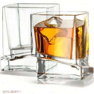 JoyJolt XNGAI[ht@bV EBXL[OX 10IX 2Zbg Carre Square Scotch Glasses