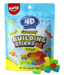 AMOS 4D �T���[�O�~ Sour Gummy Candy Sticks �r���f�B���O�X�e�B�b�N
