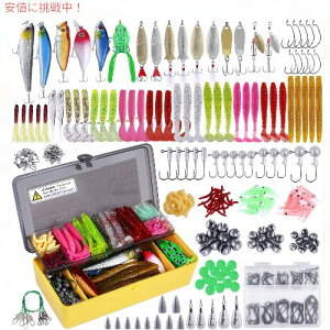 PLUSINNO Fishing Lures Baits Tackle Kit �ނ�a�Z�b�g 302pcs