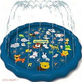 SplashEZ 3-in-1スプラッシュパッド、子供用スプリンクラー、学習用水遊びプール?子供用スプリンクラープール