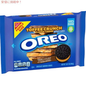 Oreo �I���I Toffee Crunch Cookies �g�t�B�[�N�����` �t�@�~���[�T�C�Y 17oz/482g