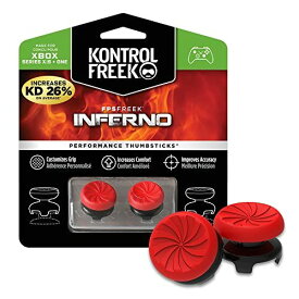 KontrolFreekFPSFreek Inferno XboxOneおよびXboxシリーズXコントローラー用の 2高層凹地赤