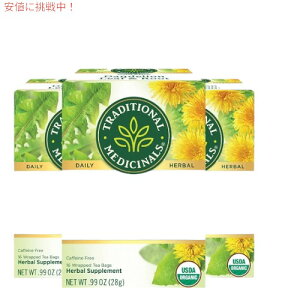 Traditional Medicinals Dandelion Leaf & Root Tea|�g���f�B�V���i�����f�B�V�i�� �_���f���C�I�����[�t&���[�g �e�B�[�o�b�O 16�� 28g