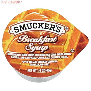 Smucker's �X�}�b�J�[�Y �u���b�N�t�@�[�X�g�V���b�v�A1.4�I���X�i100�p�b�N�j Breakfast Syrup, 1.4 Ounce (Pack of 100)