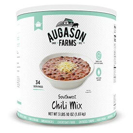 Augason Farms Southwest Chili MixNetwt。 3ポンド10オンス（1.65 kg）