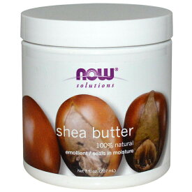 ナウフーズ 100％天然シアバター 207ml Now Foods, Shea Butter
