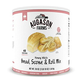 Augason Farms Honey White Bread スコーン & ロール ミックス 非常用食品保存用 #10 缶