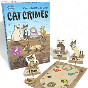 ThinkFun Cat Crimes ]Q[Ɠ̑̑ 8Έȏ̒j̎qƏ̎q - ye[}ƗzCȃA[g[NX}[gQ[