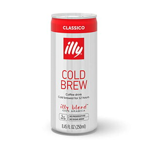 Illy Ready to Drink Coffee CLASSICO �R�[���h�u�����[�A100%�A���r�J�R�[�q�[�@8.45�I���X (12�p�b�N)
