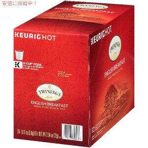 �g���C�j���O �C���O���b�V���u���b�N�t�@�[�X�g Twinings English Breakfast Tea K-Cup Pods for Keurig 24pc