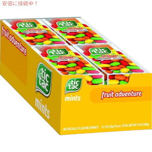 �e�B�b�N�^�b�N�@�t���[�c�A�h�x���`���[/ Tic Tac Fruit Adventure 1oz�i29g�jx12�Z�b�g