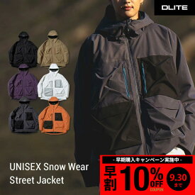 【早割10%OFFクーポン 9/30まで】スノーボードウェア スキーウェア ジャケット スノボウェア スノーウェア スノーボード ウェア スノボ ボード スキー オーバーサイズ 大きいサイズ メンズ レディース ユニセックス 北海道 札幌 送料無料 DLITE FS-BK2305